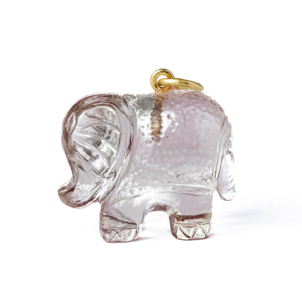 Smokey Quartz Elephant Pendant – Marie-Helene de Taillac - US