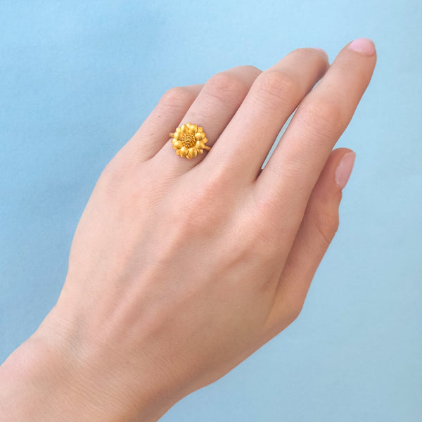 Marie Hélène de Taillac ゴールドリング Golden Sunflower Ring – Marie-Helene de Taillac - US