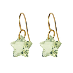 Small Green Quartz Wonder Earrings