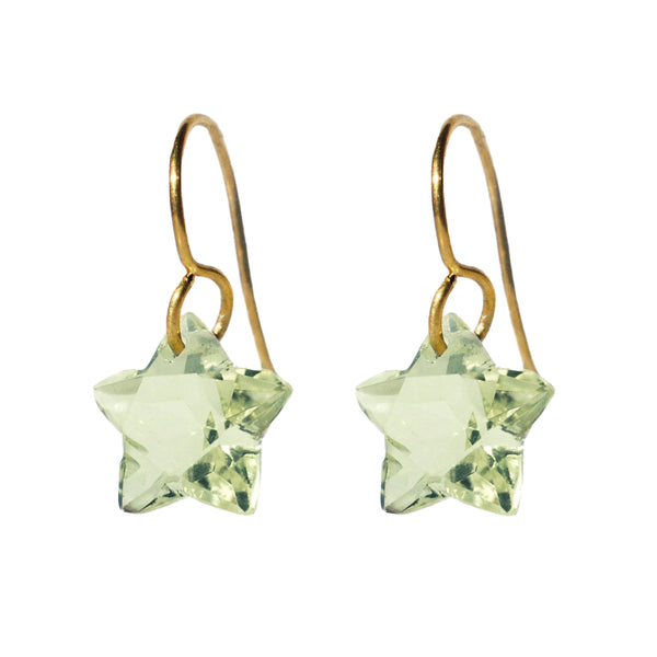 Small Green Quartz Wonder Earrings