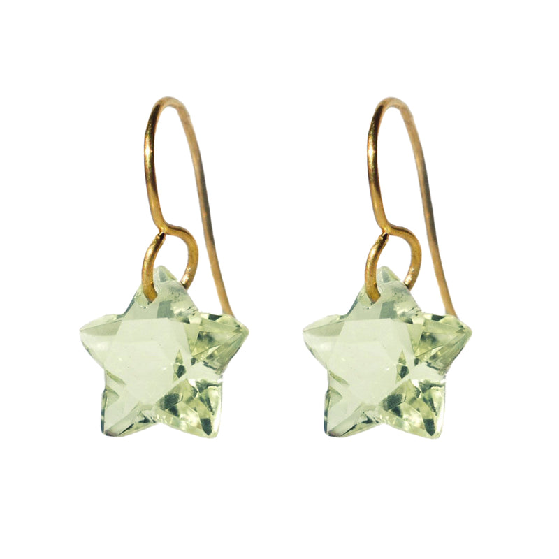 Small Green Quartz Wonder Earrings