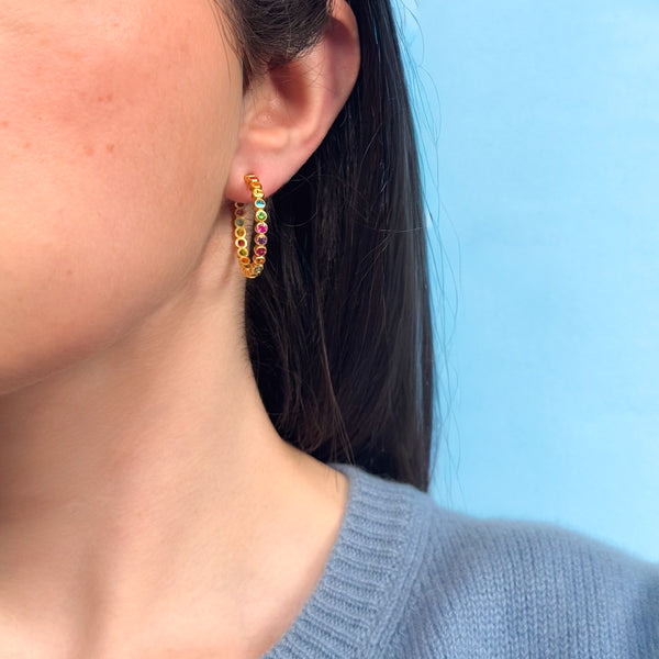 Multi-Colored Bollywood Hoops