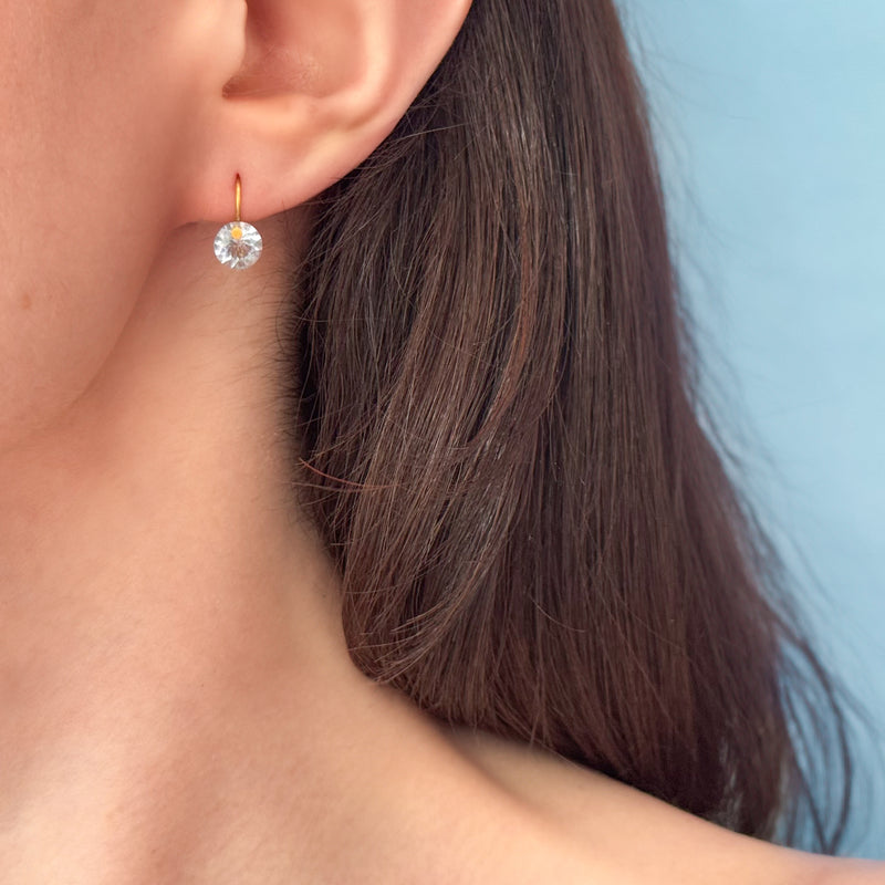Aquamarine Extra Small Brilliant Earrings