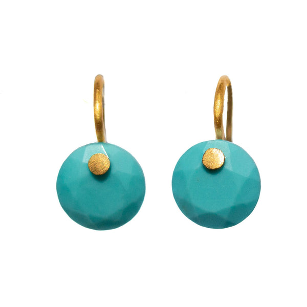 Turquoise Extra Small Brilliant Earrings