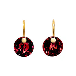 Garnet Extra Small Brilliant Earrings