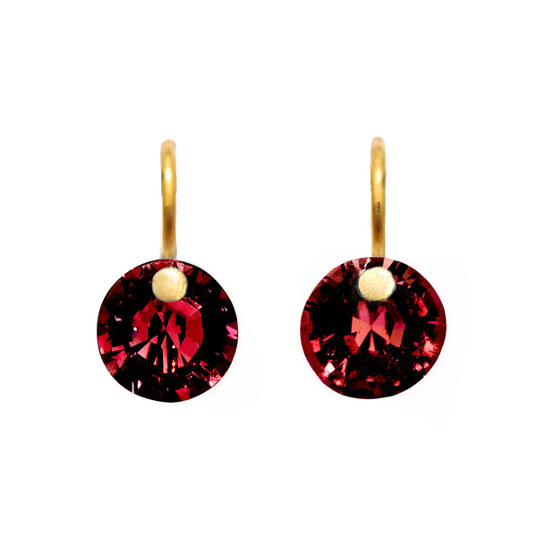 Garnet Extra Small Brilliant Earrings