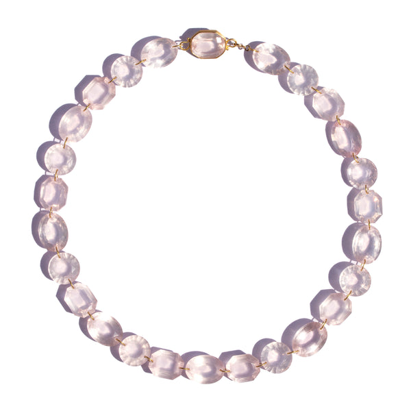 Rose Quartz Large Spring Necklace