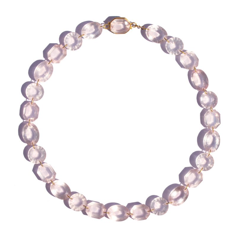 Rose Quartz Large Spring Necklace