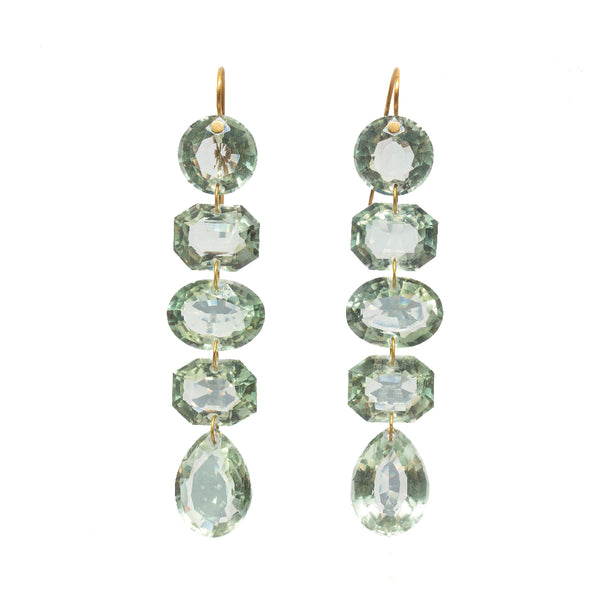 Green Quartz Milady Earrings