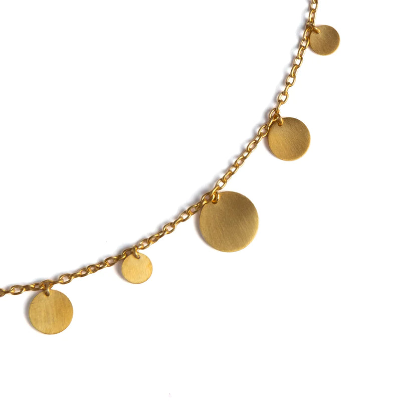 Dangling Irregular Sequin Necklace