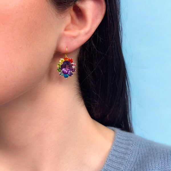 Amethyst Hortensia Earrings