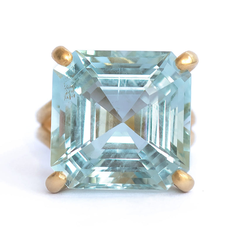 Aquamarine Summer Ring