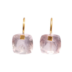 Small Rose Quartz Summer Earrings