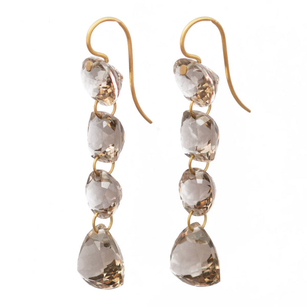 Smokey Quartz Arabella Earrings