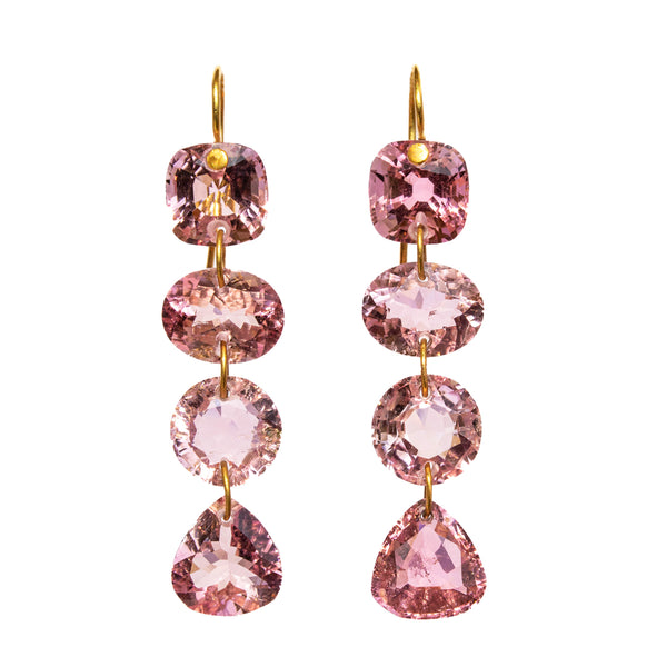 Pink Tourmaline Arabella Earrings