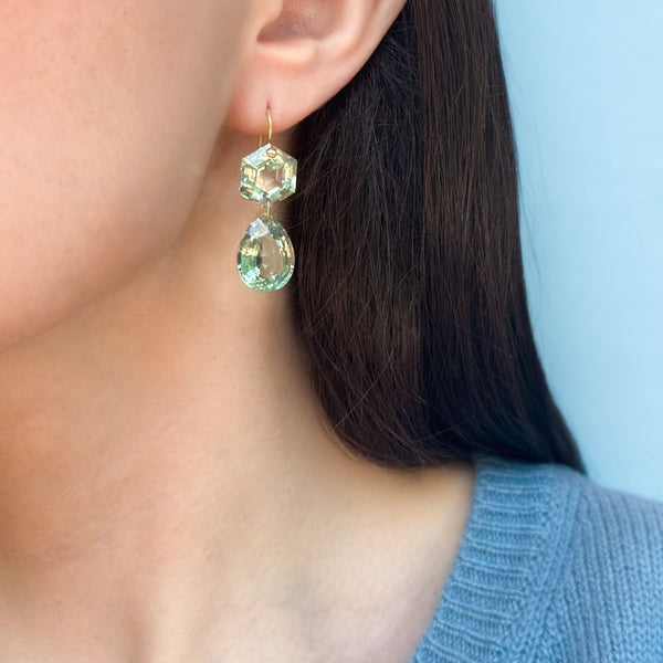 Green Quartz Bianca Earrings