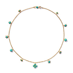Small Turquoise Charm Necklace