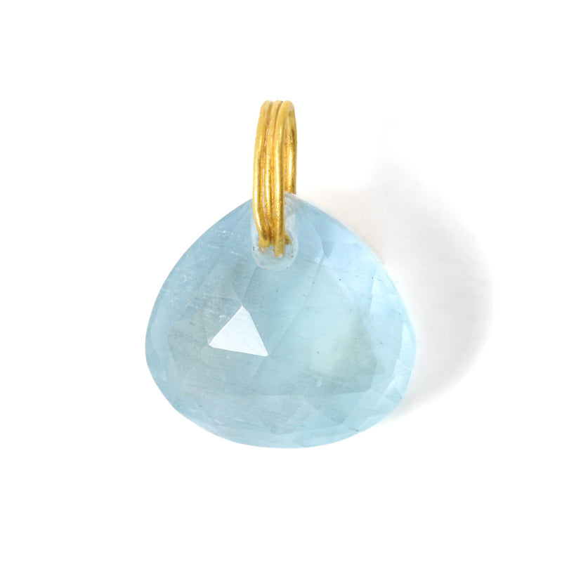 Smokey Aquamarine Briolette Pendant