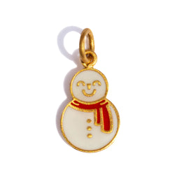 Enamel Frosty the Snowman Charm