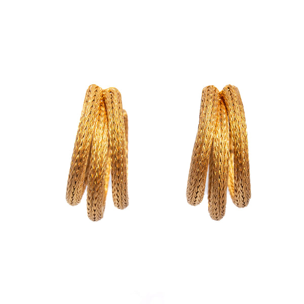 Small Serafa Triple Hoops