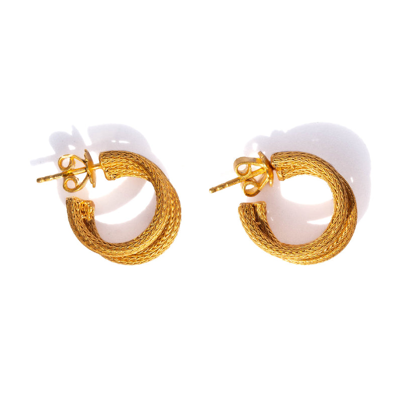 Small Serafa Triple Hoops