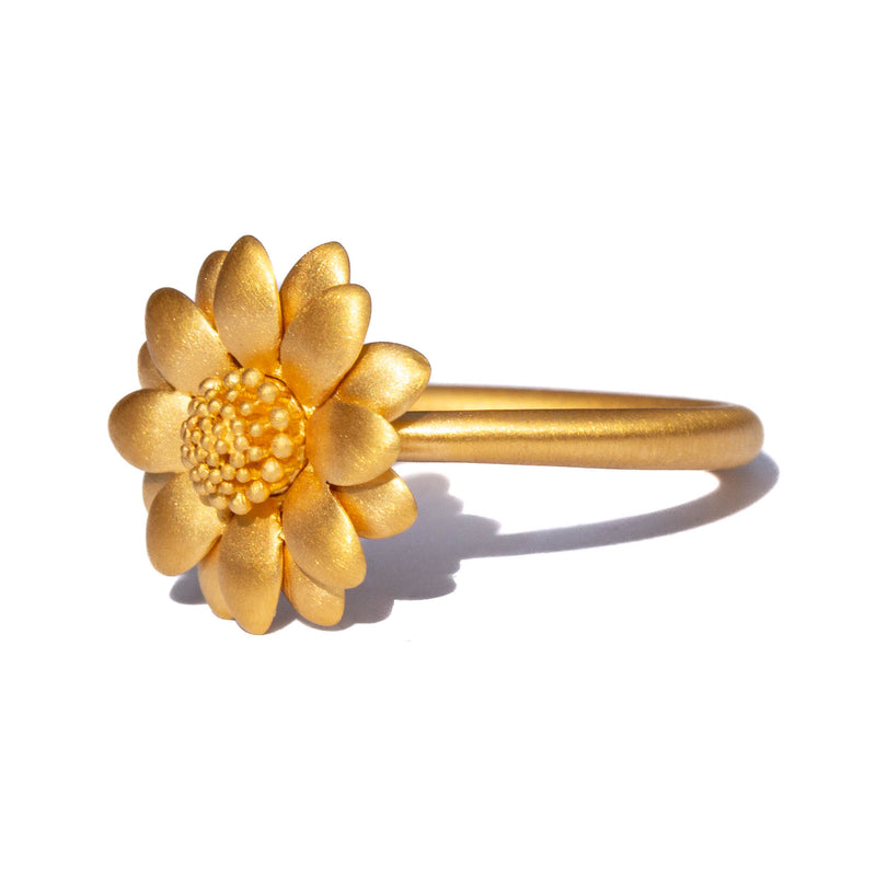 Golden Sunflower Ring