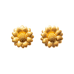 Golden Sunflower Studs