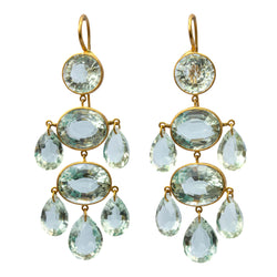 Green Quartz Dauphine Earrings