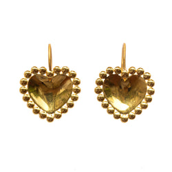 Mirror Daisy Heart Earrings