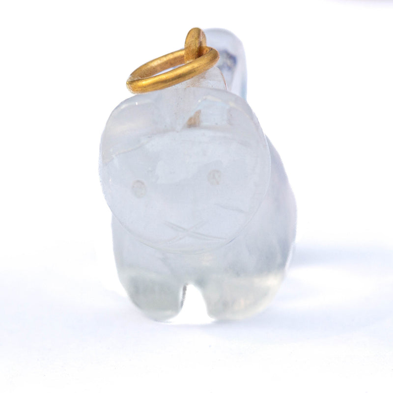 Rainbow Moonstone Felix The Cat Pendant