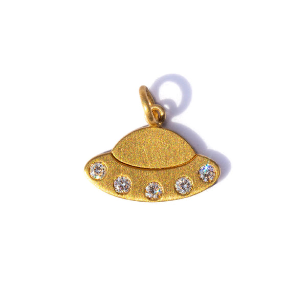 Diamond UFO Charm