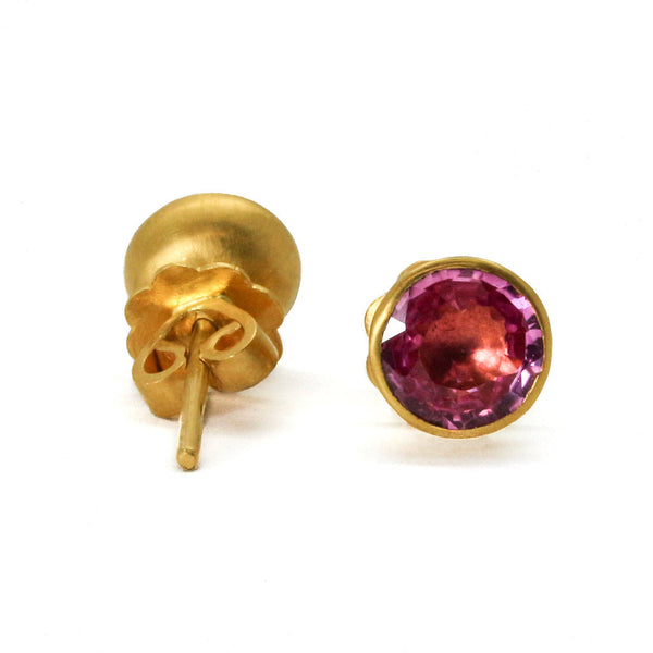 Pink Sapphire Bindi Studs