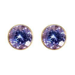 Tanzanite Bindi Stud Earrings