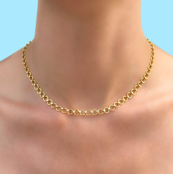 Diamond Multi-Wire Necklace