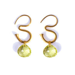 Lemon Quartz Extra Small OM Earrings