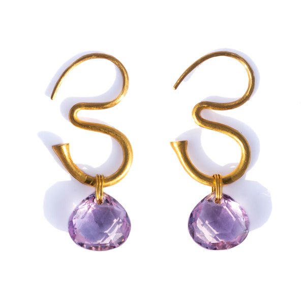 Amethyst OM Earrings