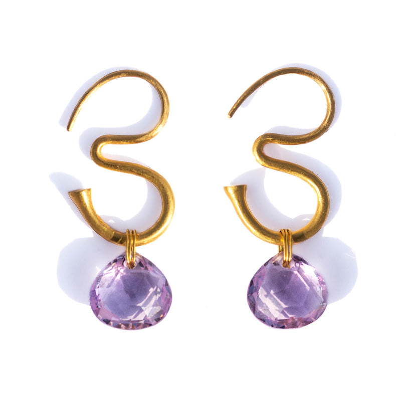 Amethyst OM Earrings
