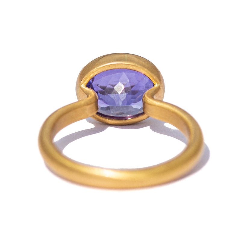 Tanzanite Princess Ring
