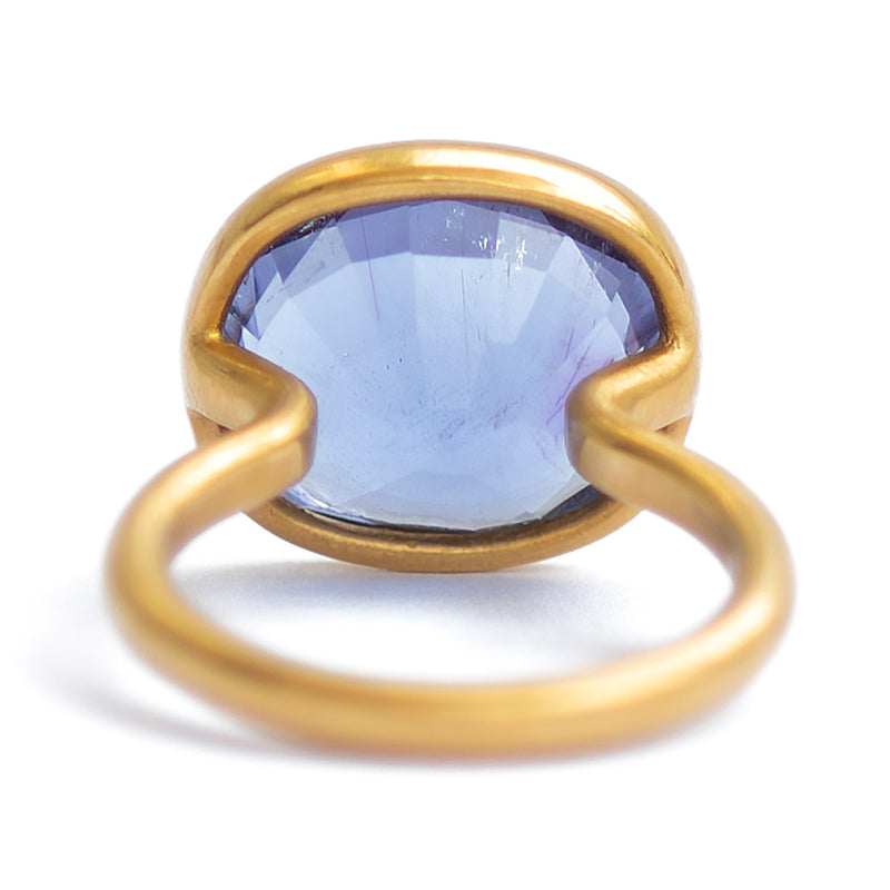 Blue Paraiba Princess Ring