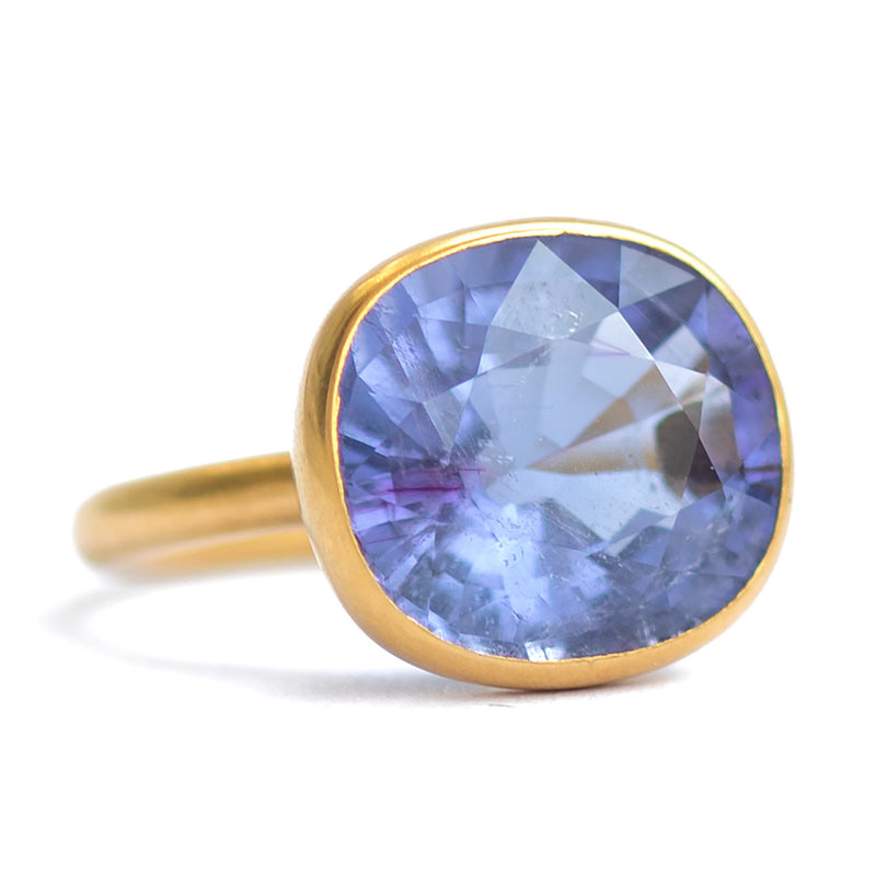 Blue Paraiba Princess Ring