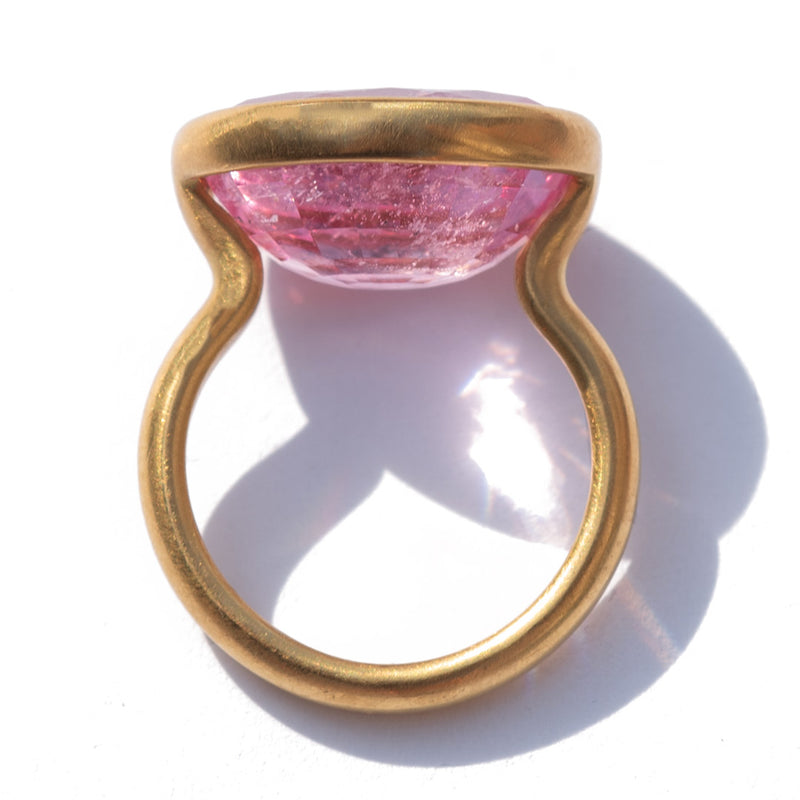 Candy Pink Tourmaline Princess Ring