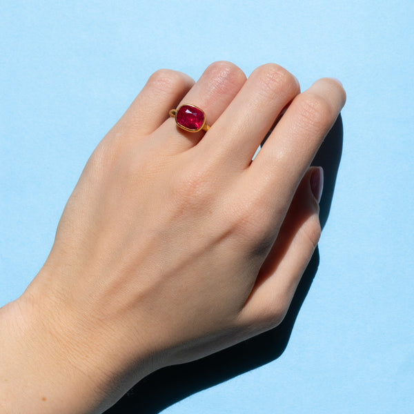 Red Spinel Princess Ring