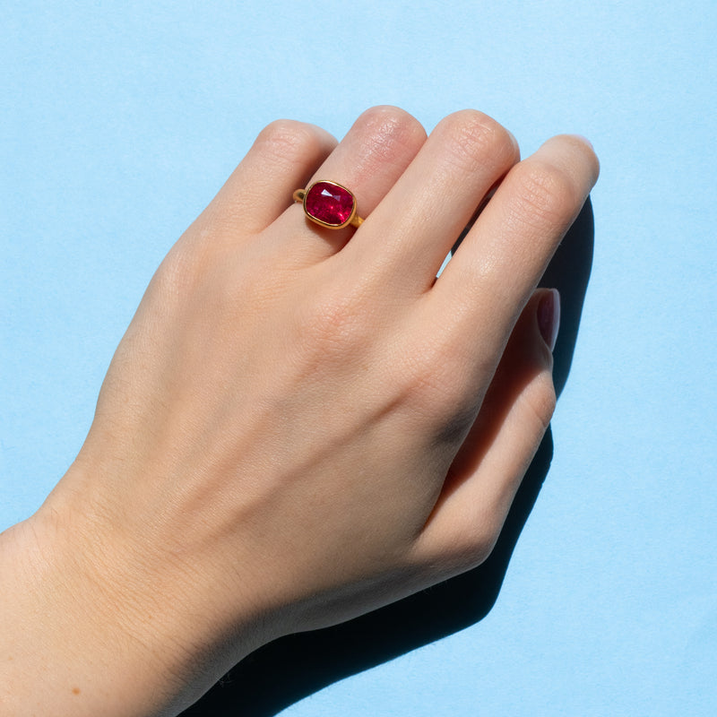 Red Spinel Princess Ring