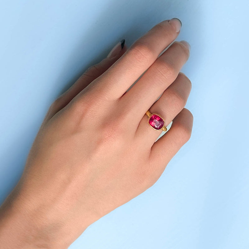 Red Spinel Princess Ring