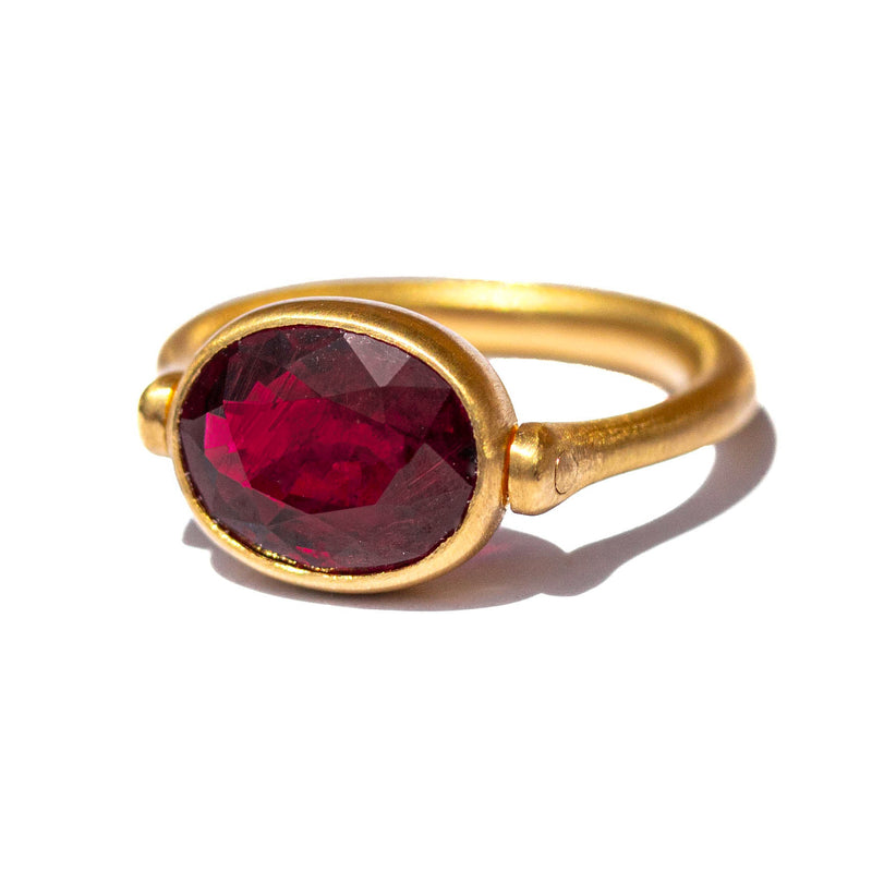 Garnet Swivel Ring