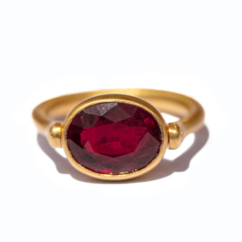 Garnet Swivel Ring