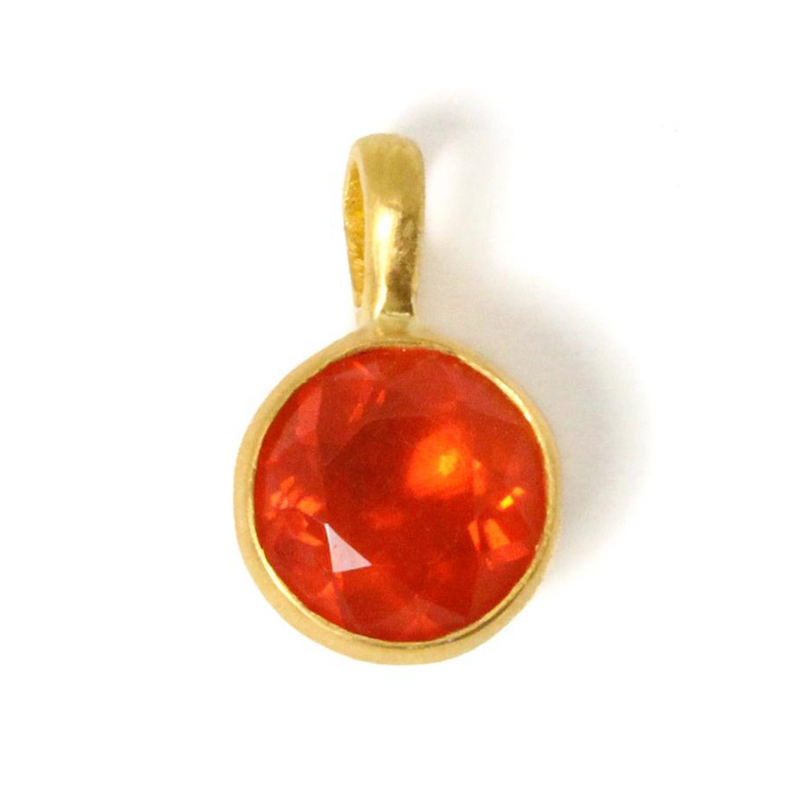 Fire Opal Bindi Pendant