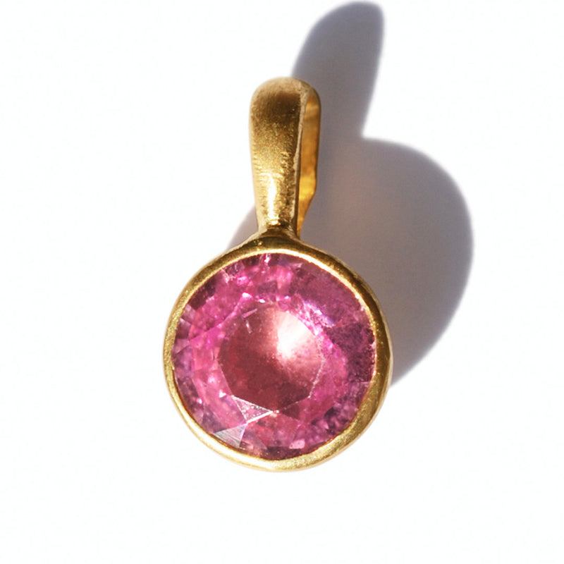 Pink Sapphire Bindi Pendant