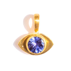 Tanzanite Evil Eye Pendant