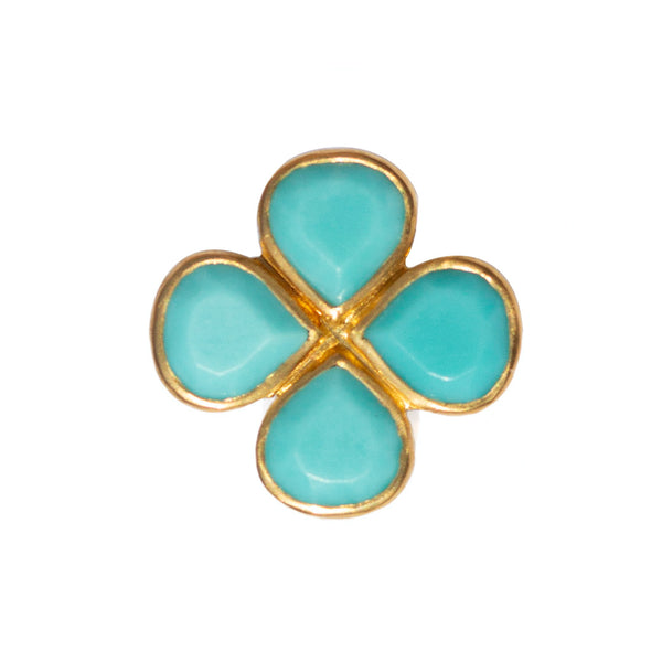 Turquoise Clover Pendant – Marie-Hélène de Taillac - US